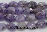 CDA322 15.5 inches 7*9mm faceted oval dyed dogtooth amethyst beads