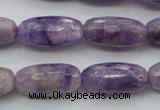 CDA338 15.5 inches 10*22mm faceted drum dyed dogtooth amethyst beads