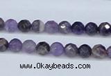 CDA58 15.5 inches 6mm faceted round dogtooth amethyst beads