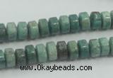 CDB07 15.5 inches 5*8mm wheel natural new dragon blood jasper beads