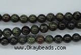 CDB228 15.5 inches 6mm round natural dragon blood jasper beads