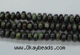 CDB233 15.5 inches 4*6mm rondelle natural dragon blood jasper beads