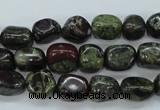 CDB236 15.5 inches 8*12mm nuggets natural dragon blood jasper beads