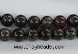 CDB252 15.5 inches 10mm round natural dragon blood jasper beads