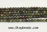 CDB342 15.5 inches 8mm round dragon blood jasper beads wholesale