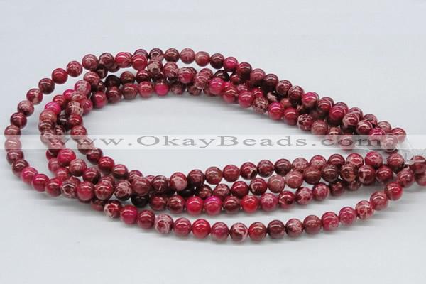 CDE03 15.5 inches 8mm round dyed sea sediment jasper beads