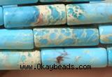 CDE1103 15.5 inches 4*13mm tube sea sediment jasper beads