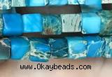 CDE1203 15.5 inches 4.5mm - 5mm cube sea sediment jasper beads