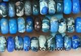 CDE1256 15.5 inches 2.5*4mm rondelle sea sediment jasper beads