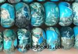 CDE1273 15.5 inches 5*8mm rondelle sea sediment jasper beads