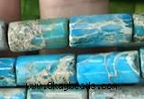 CDE1330 15.5 inches 6*12mm tube sea sediment jasper beads