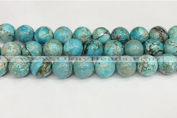 CDE1374 15.5 inches 20mm round sea sediment jasper beads wholesale