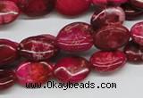 CDE14 15.5 inches 10*14mm oval dyed sea sediment jasper beads