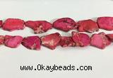 CDE1433 25*35mm - 35*45mm freefrom sea sediment jasper slab beads