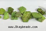 CDE1445 Top drilled 15*25mm - 30*50mm freefrom sea sediment jasper beads