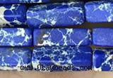 CDE1491 15.5 inches 4*13mm cuboid synthetic sea sediment jasper beads