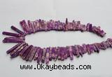 CDE1511 Top drilled 5*15mm - 6*55mm sticks sea sediment jasper beads