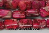 CDE20 15.5 inches 12*16mm rectangle dyed sea sediment jasper beads