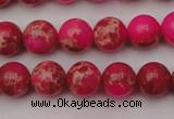 CDE2013 15.5 inches 8mm round dyed sea sediment jasper beads