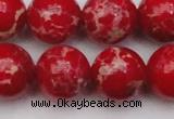 CDE2030 15.5 inches 20mm round dyed sea sediment jasper beads