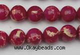 CDE2035 15.5 inches 8mm round dyed sea sediment jasper beads