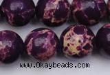 CDE2051 15.5 inches 18mm round dyed sea sediment jasper beads