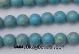 CDE2055 15.5 inches 4mm round dyed sea sediment jasper beads