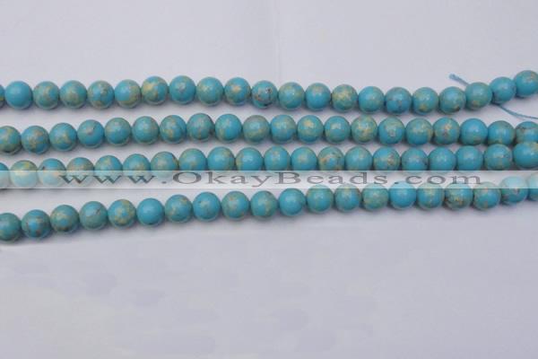 CDE2058 15.5 inches 10mm round dyed sea sediment jasper beads