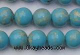 CDE2059 15.5 inches 12mm round dyed sea sediment jasper beads