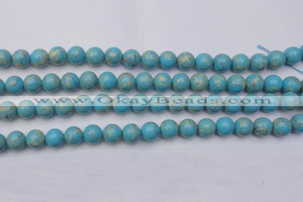 CDE2059 15.5 inches 12mm round dyed sea sediment jasper beads