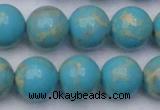 CDE2061 15.5 inches 16mm round dyed sea sediment jasper beads