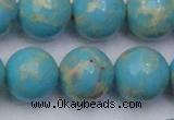 CDE2063 15.5 inches 20mm round dyed sea sediment jasper beads