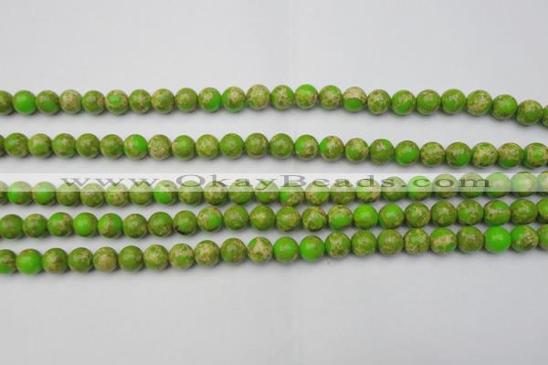 CDE2067 15.5 inches 6mm round dyed sea sediment jasper beads