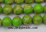 CDE2070 15.5 inches 12mm round dyed sea sediment jasper beads