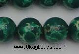 CDE2084 15.5 inches 18mm round dyed sea sediment jasper beads