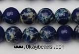 CDE2091 15.5 inches 10mm round dyed sea sediment jasper beads