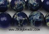 CDE2094 15.5 inches 16mm round dyed sea sediment jasper beads