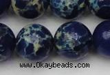 CDE2096 15.5 inches 20mm round dyed sea sediment jasper beads