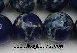 CDE2098 15.5 inches 24mm round dyed sea sediment jasper beads