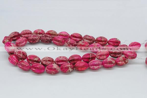 CDE22 15.5 inches 15*20mm star fruit shaped dyed sea sediment jasper beads