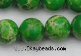 CDE2226 15.5 inches 16mm round dyed sea sediment jasper beads