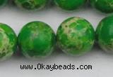 CDE2227 15.5 inches 18mm round dyed sea sediment jasper beads