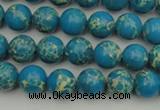 CDE2231 15.5 inches 4mm round dyed sea sediment jasper beads