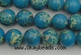 CDE2233 15.5 inches 8mm round dyed sea sediment jasper beads