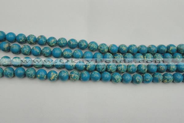 CDE2233 15.5 inches 8mm round dyed sea sediment jasper beads