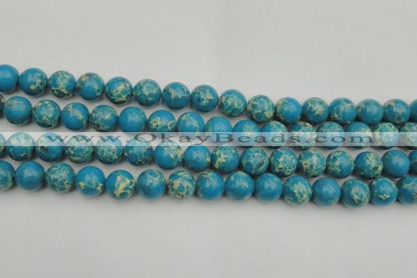 CDE2235 15.5 inches 12mm round dyed sea sediment jasper beads