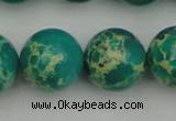 CDE2249 15.5 inches 18mm round dyed sea sediment jasper beads