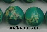 CDE2252 15.5 inches 24mm round dyed sea sediment jasper beads