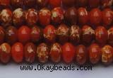 CDE2602 15.5 inches 8*12mm rondelle dyed sea sediment jasper beads