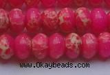 CDE2614 15.5 inches 15*20mm rondelle dyed sea sediment jasper beads